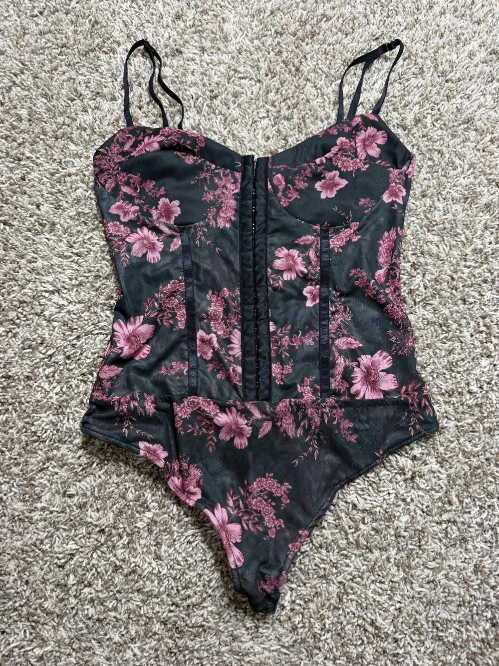 Free People Intimately Printed Night Rhythm Bodysuit